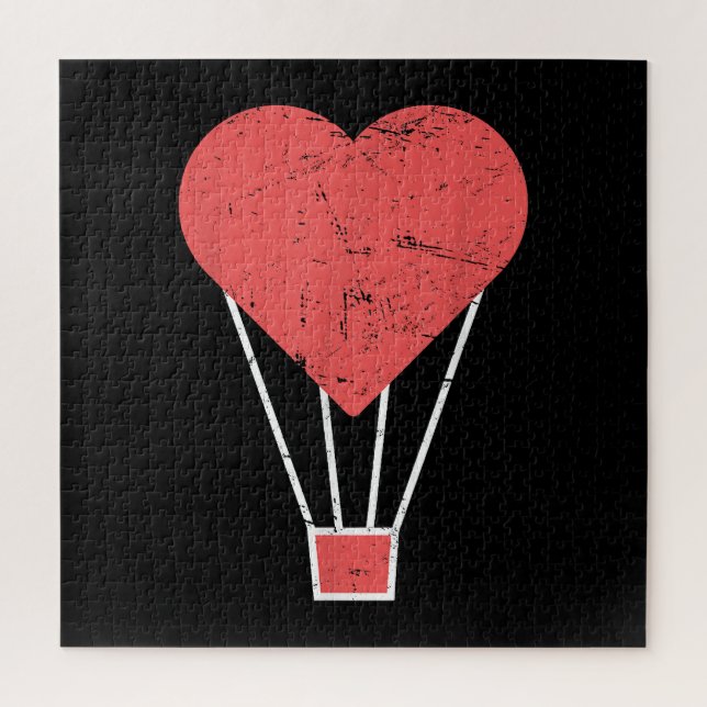 Niedlicher Heißluftballon Puzzle (Vertikal)