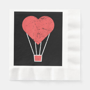 Niedlicher Heißluftballon Serviette