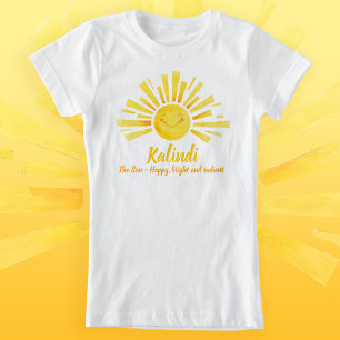 Niedlicher heller Name, der Kalindi die Sonne bede T-Shirt
