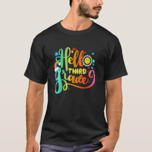 Niedlicher Hello Third Grade 3. Klasse zurück zur T-Shirt