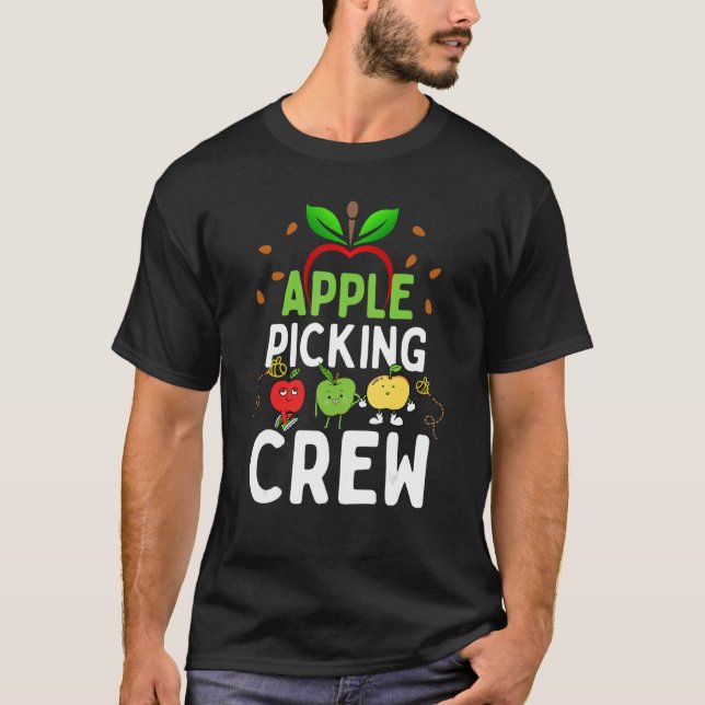 Niedlicher Herbst Herbst Obstgarten Matching Famil T-Shirt (Vorderseite)