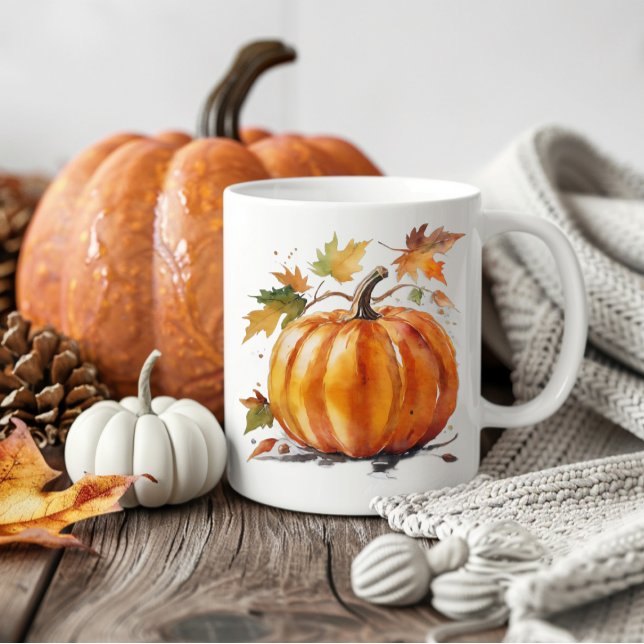 Niedlicher Herbst Pumpen Wasserfarbe Herbst Kaffeetasse (Von Creator hochgeladen)