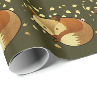 Niedlicher HerbstFox Geschenkpapier