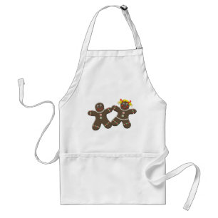 Niedlicher Herr und Frau Gingerbread Cookie Couple Schürze