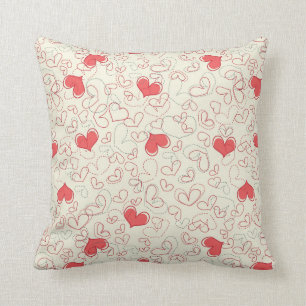 Niedlicher Herz-Hintergrund Kissen