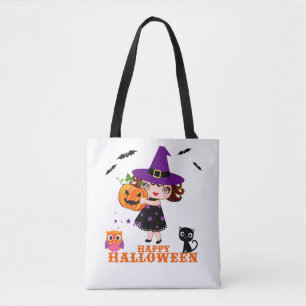 niedlicher Hexenhalloween-Totenbeutel