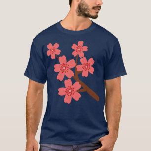 Niedlicher Hibiskus Floral T-Shirt