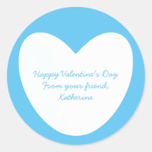 Niedlicher Himmelsblauer Hörsaal Valentinstag