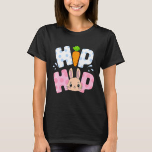 Niedlicher Hip Hop Bunny mit Karottenglücks Ostern T-Shirt