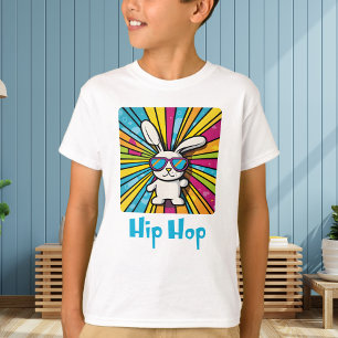 Niedlicher Hip Hop Osterhase Sonnenbrille T-Shirt