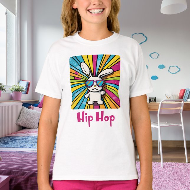 Niedlicher Hip Hop Osterhase Sonnenbrille T-Shirt (Von Creator hochgeladen)
