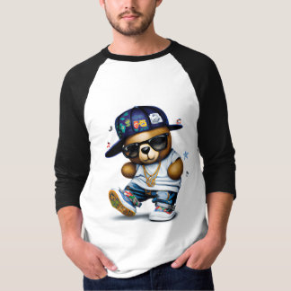 Niedlicher Hip Hop Teddy T-Shirt