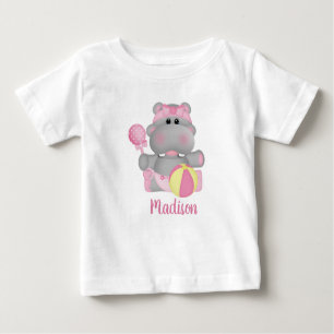 Niedlicher Hippo Baby Rattle T - Shirt