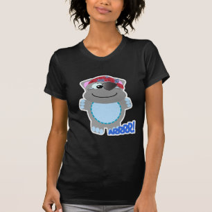 Niedlicher Hippo-Pirat T-Shirt