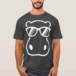 Niedlicher Hippopotamus mit Sonnenbrille Graphic T-Shirt
