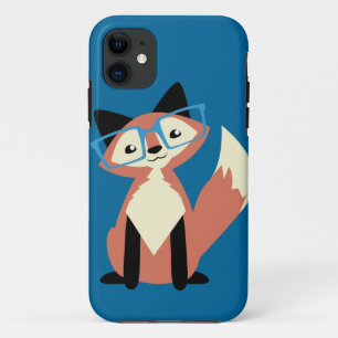 Niedlicher Hipster-GläserFox Case-Mate iPhone Hülle