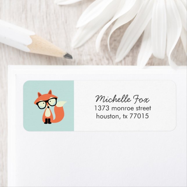 Niedlicher Hipster Red Fox (Insitu)