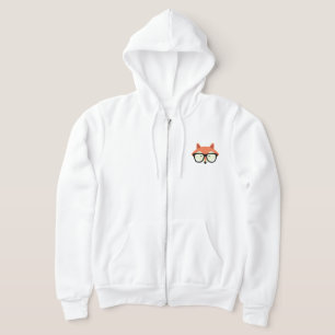 Niedlicher Hipster Red Fox Hoodie
