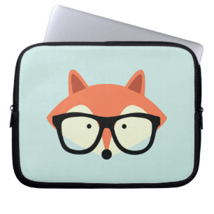 Niedlicher Hipster Red Fox Laptopschutzhülle