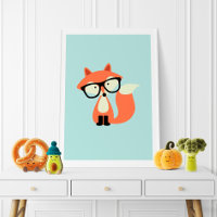 Niedlicher Hipster Red Fox