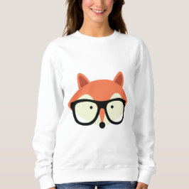 Niedlicher Hipster Red Fox Sweatshirt