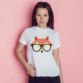 Niedlicher Hipster Red Fox T-Shirt