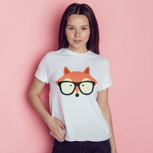 Niedlicher Hipster Red Fox T-Shirt