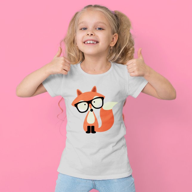 Niedlicher Hipster Red Fox T-Shirt (Von Creator hochgeladen)
