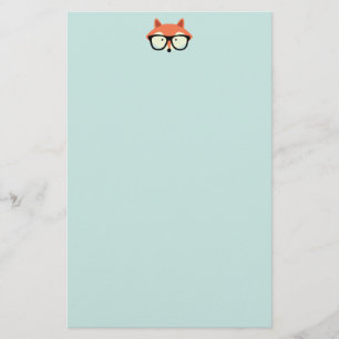 Niedlicher Hipsterroter Fox Briefpapier
