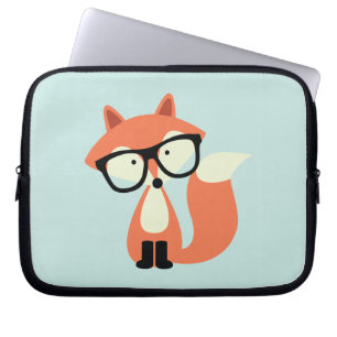 Niedlicher Hipsterroter Fox Laptopschutzhülle