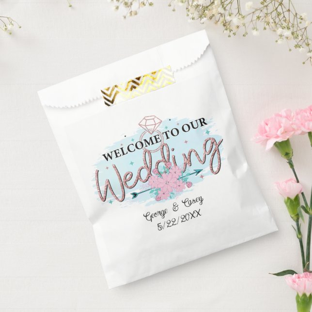 Niedlicher Hochzeitstermin Geschenktütchen (Versiegelt)