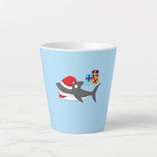 Niedlicher Holiday Shark Milchtasse