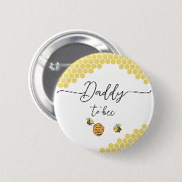 Niedlicher Honigwabenkopf Daddy-to-bie Button