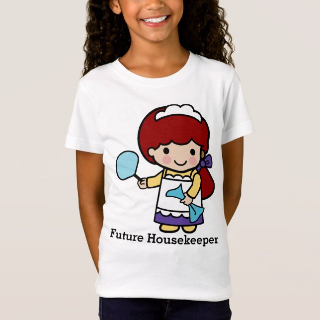 Niedlicher Housekeeper T-Shirt (Vorderseite)