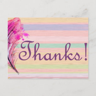 Niedlicher Hübscher Dank Postkarte