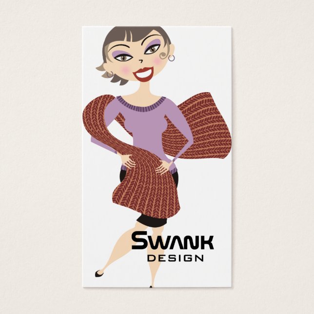 Niedlicher hübscher Girl-Riesenschal aus Stricken (Vorderseite)