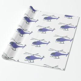 Niedlicher Hubschrauber Geschenkpapier