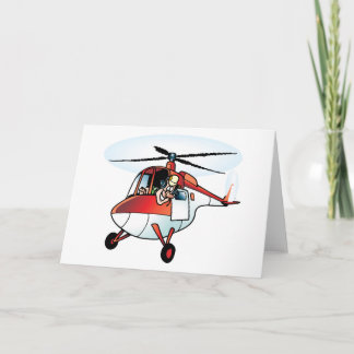 Niedlicher Hubschrauber Karte