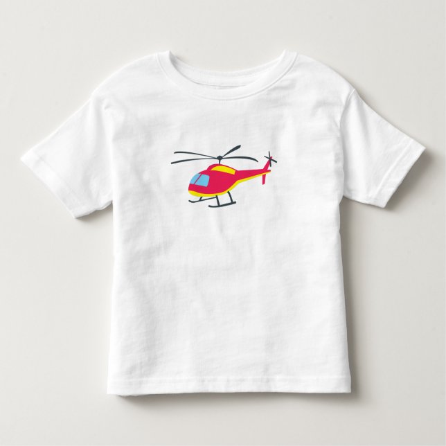 Niedlicher Hubschrauber Kleinkind T - Shirt (Vorderseite)