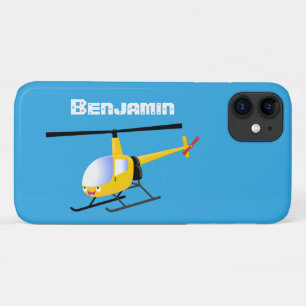 Niedlicher Hubschrauber mit gelbem Cartoon Case-Mate iPhone Hülle