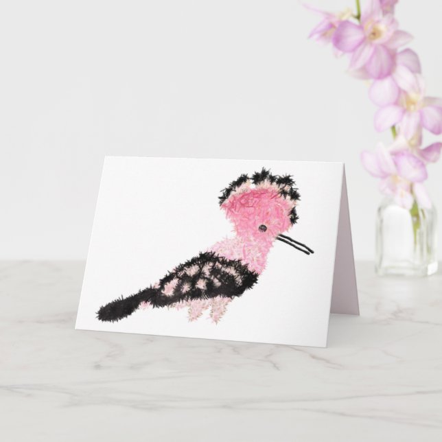 Niedlicher Hufvogel aus Israel ט ״ ב ו א ב Karte (Orchidee)