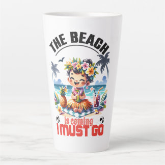 Niedlicher Hula Girl Summer kommt ich muss gehen - Milchtasse