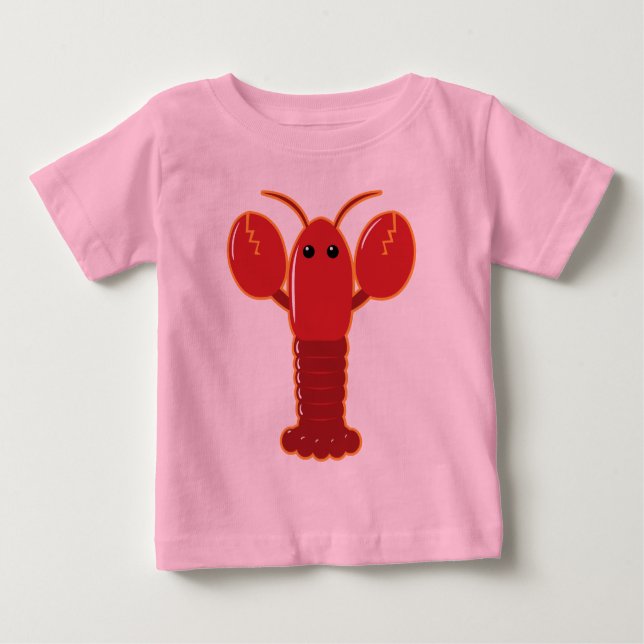 Niedlicher Hummer Baby T-shirt (Vorderseite)