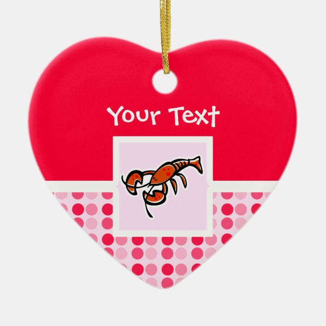 Niedlicher Hummer Keramik Ornament (Vorne)