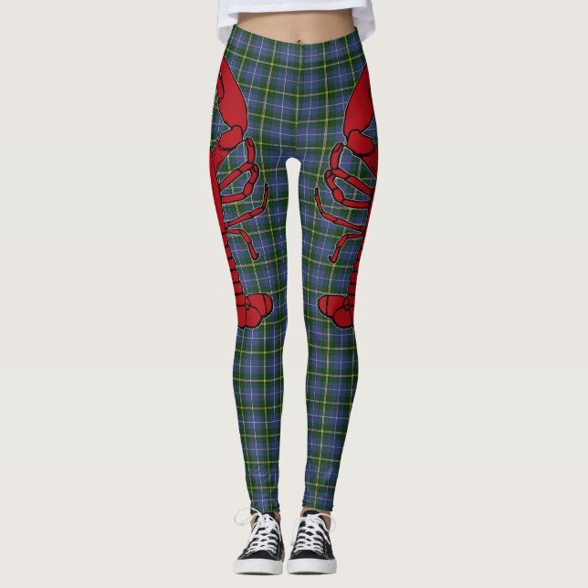 Niedlicher Hummerstrand Nova Scotia Leggings (Vorderseite)