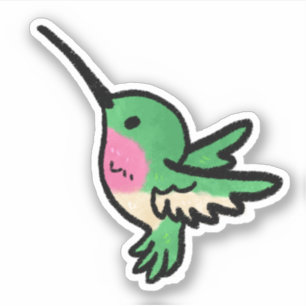 Niedlicher HummingBird Aufkleber