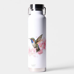 Niedlicher Hummingvogel Wasserfarbe Personalisiert Trinkflasche