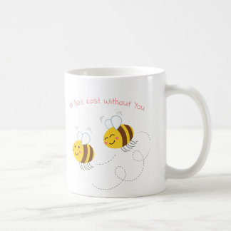 Niedlicher Humoraler Illustrierter Bienencup Kaffeetasse