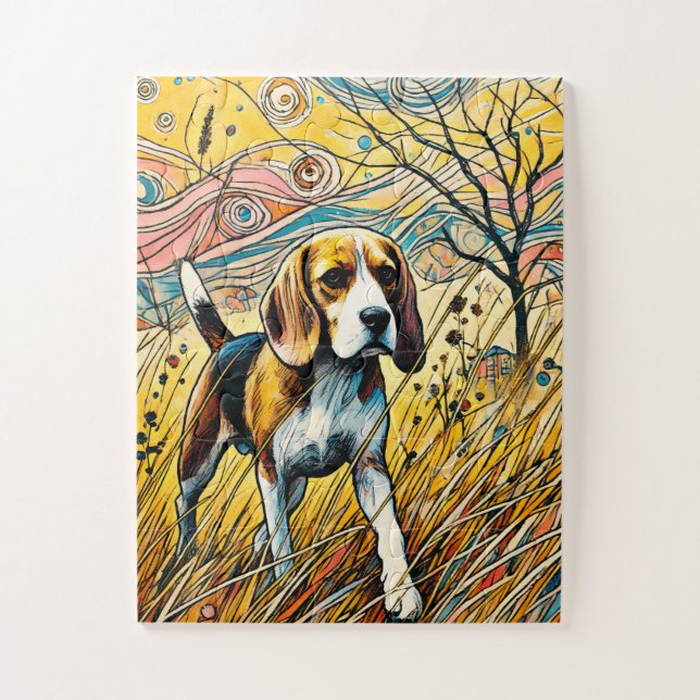 Niedlicher Hund 30 Stück Kinder Puzzle (Vertikal)