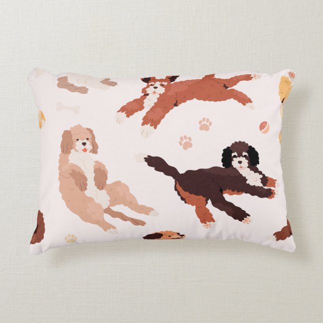 Niedlicher Hund Accent Pillow Dekokissen (Vorderseite)